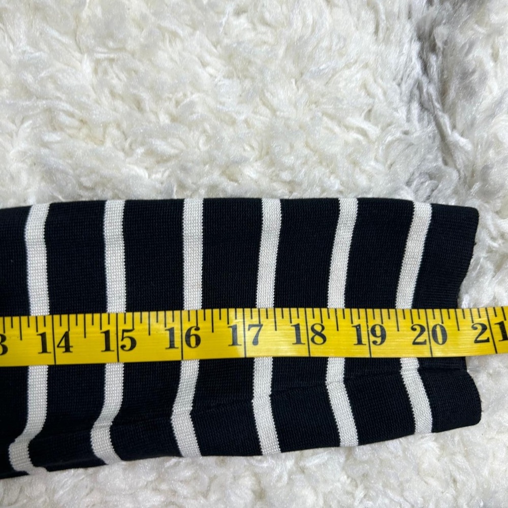 Ralph Lauren Navy and White Striped Cardigan SILK - Picture 4 of 8